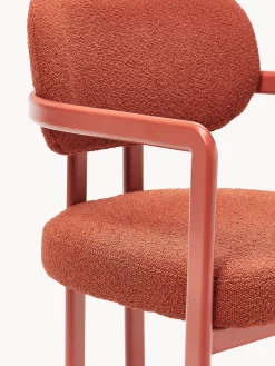 Sillón en tejido bouclé Adrien