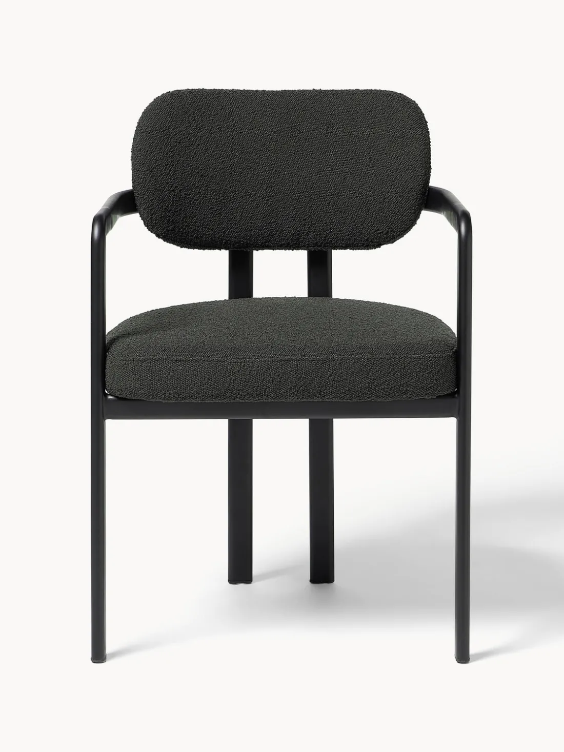 Sillón en tejido bouclé Adrien