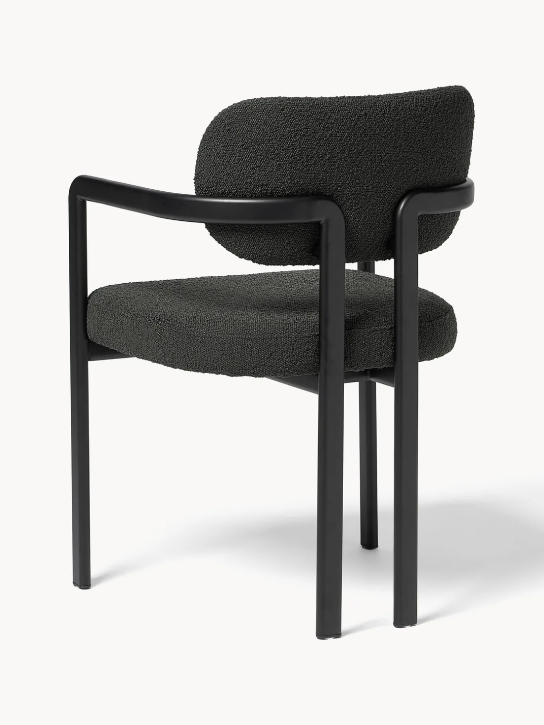 Sillón en tejido bouclé Adrien