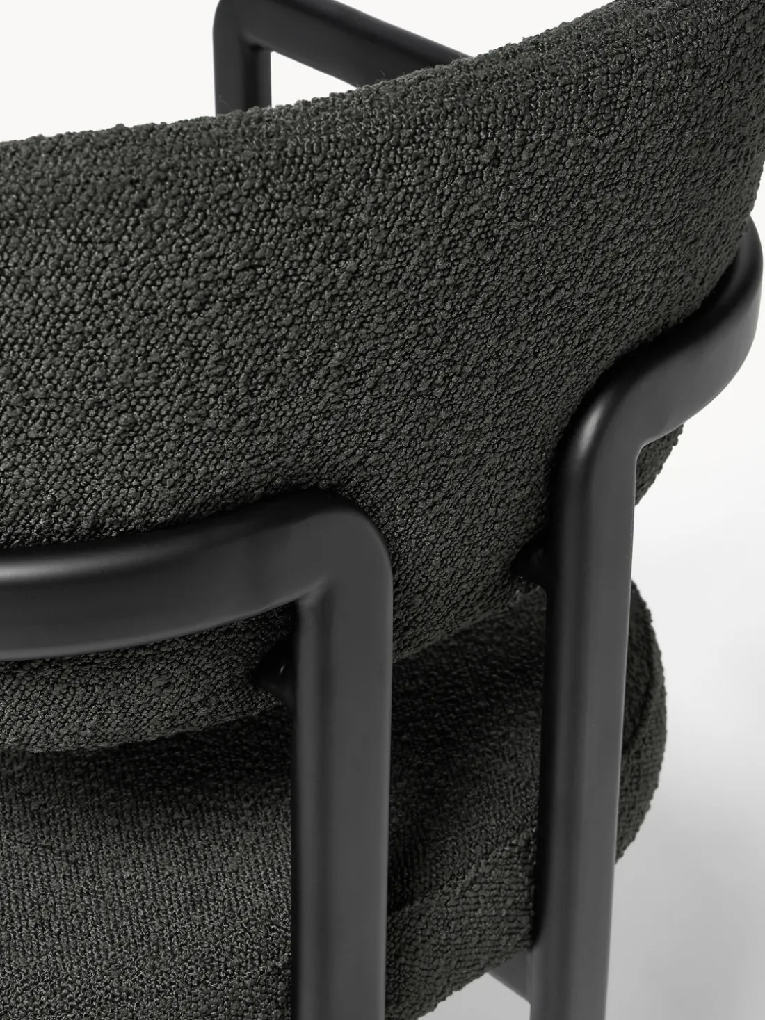 Sillón en tejido bouclé Adrien