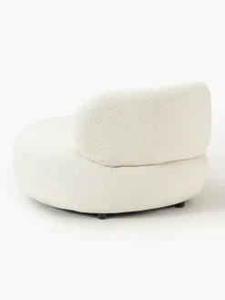 Sillón en tejido bouclé Alba