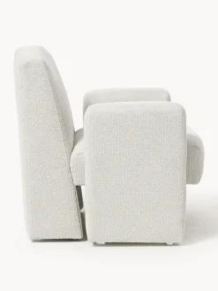 Sillón en tejido bouclé Aven