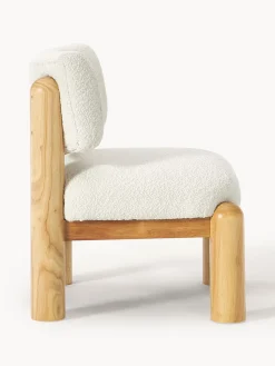 Sillón en tejido bouclé Dalma