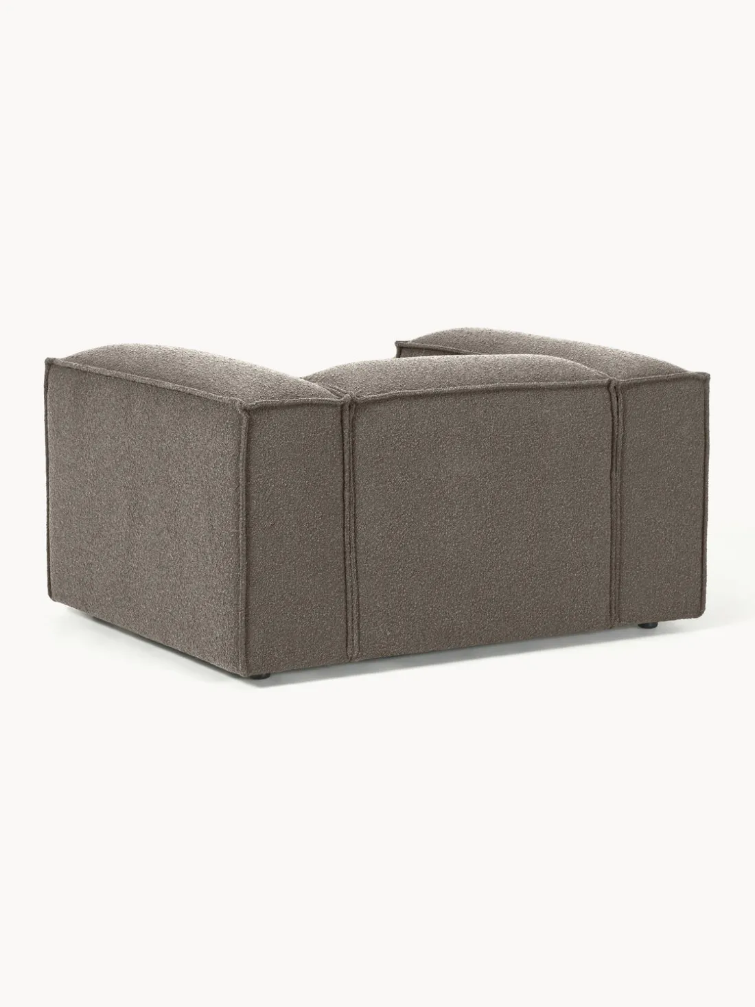 Sillón en tejido bouclé Lennon