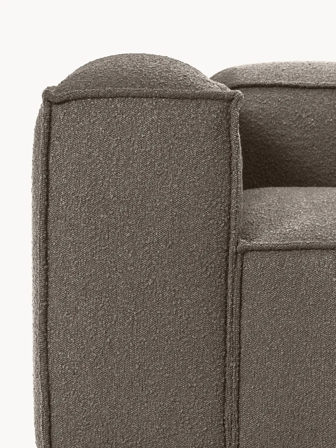 Sillón en tejido bouclé Lennon