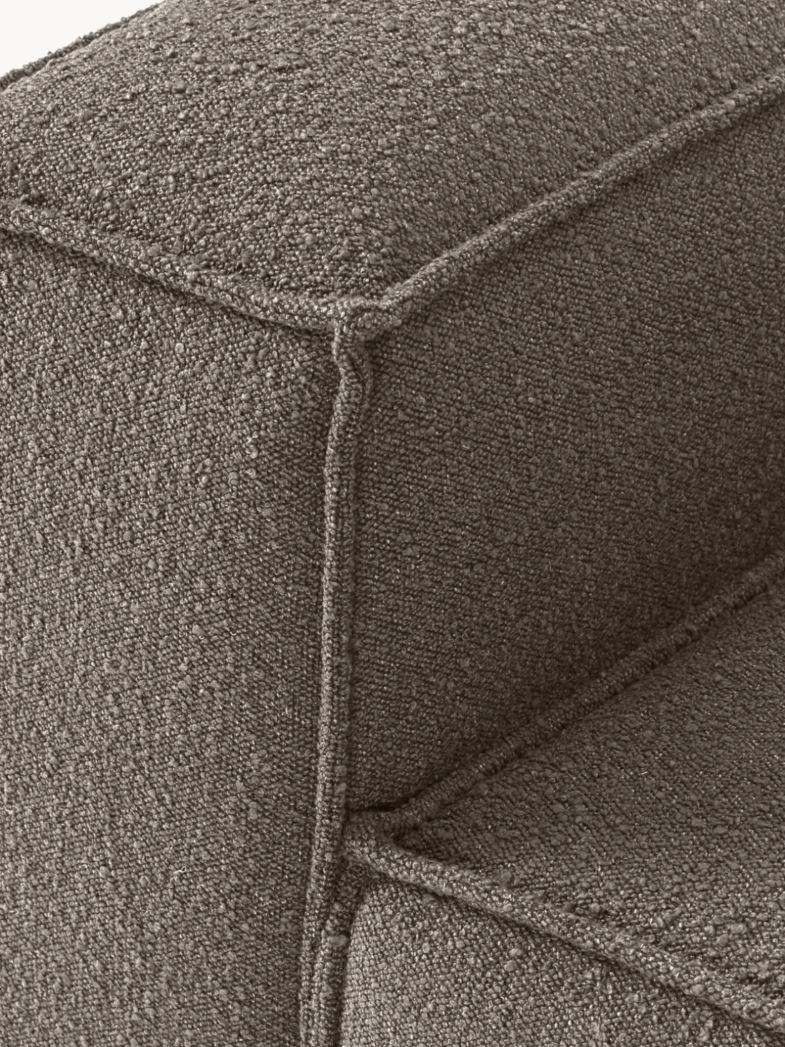 Sillón en tejido bouclé Lennon