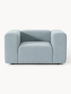 Sillón en tejido bouclé Lena