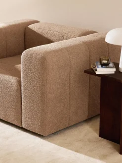 Sillón en tejido bouclé Lena