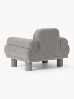 Sillón en tejido bouclé Lilo