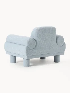Sillón en tejido bouclé Lilo