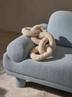 Sillón en tejido bouclé Lilo