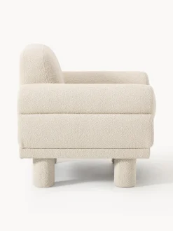 Sillón en tejido bouclé Lilo