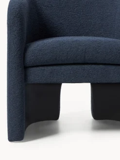 Sillón en tejido bouclé Mairo