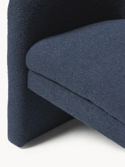 Sillón en tejido bouclé Mairo