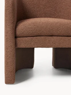 Sillón en tejido bouclé Mairo