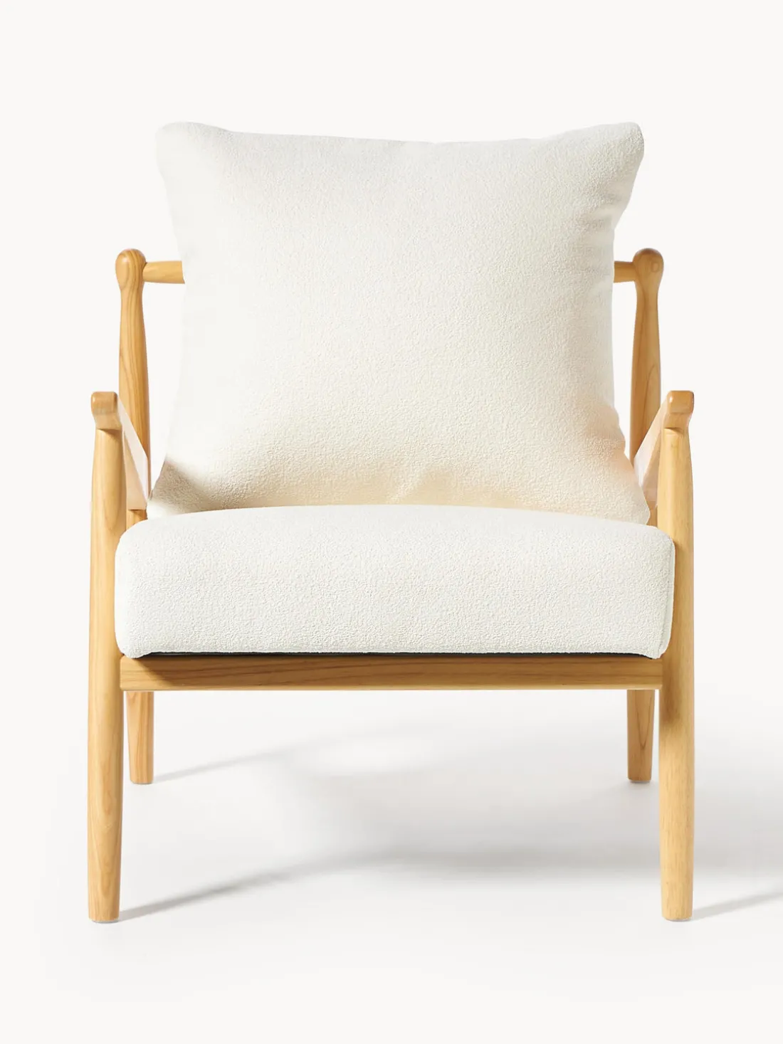 Sillón en tejido bouclé Mikkel