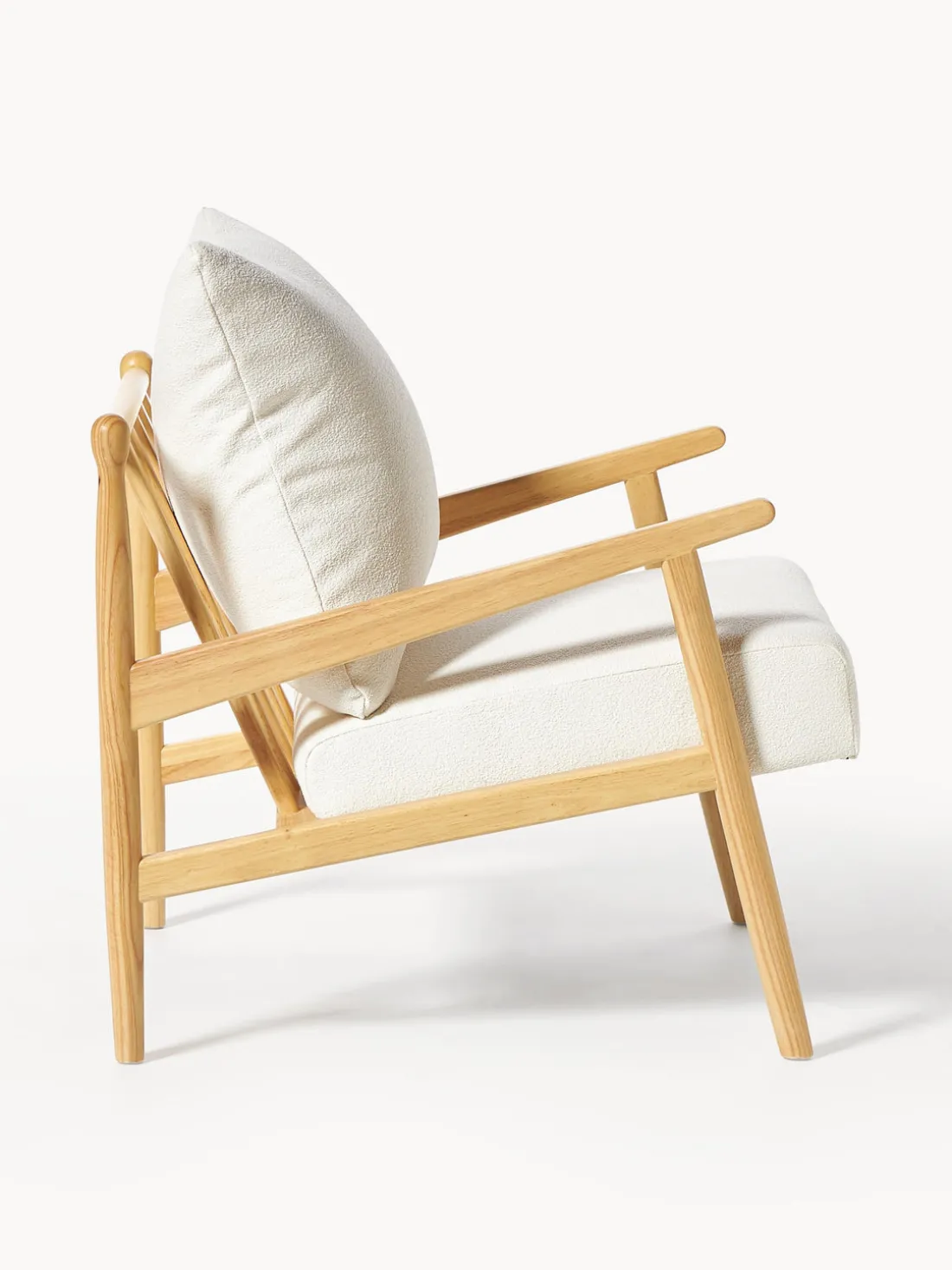 Sillón en tejido bouclé Mikkel