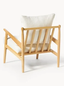 Sillón en tejido bouclé Mikkel