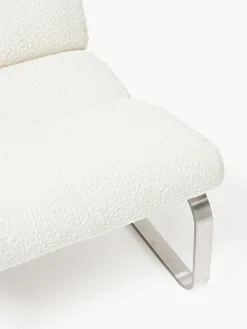 Sillón en tejido bouclé Pavlos