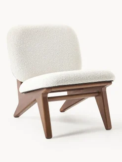 Sillón en tejido bouclé Shenay