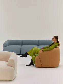 Sillón en tejido bouclé Sofia