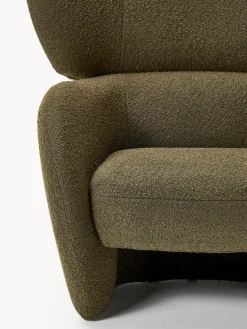 Sillón en tejido bouclé Teyvat