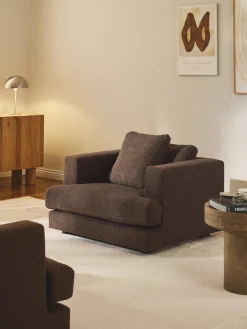 Sillón en tejido bouclé Tribeca