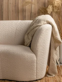 Sillón grande en tejido bouclé Sibylla