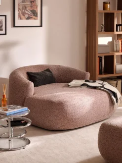 Sillón grande en tejido bouclé Sofia