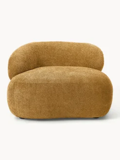 Sillón lounge de borreguillo bouclé Alba