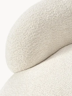Sillón lounge de borreguillo bouclé Alba