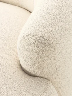 Sillón lounge grande en tejido bouclé Sofia