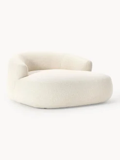 Sillón lounge grande en tejido bouclé Sofia