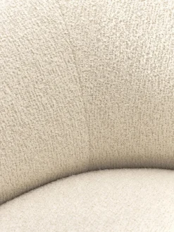 Sillón lounge grande en tejido bouclé Sofia