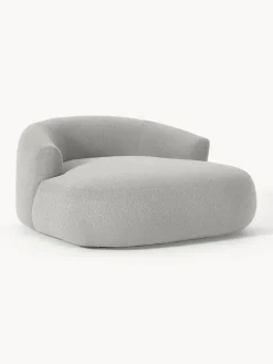 Sillón lounge grande en tejido bouclé Sofia