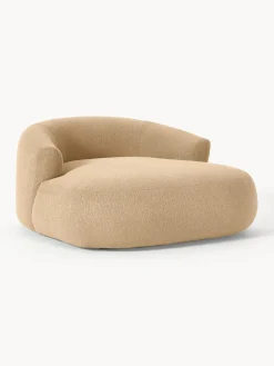 Sillón lounge grande en tejido bouclé Sofia