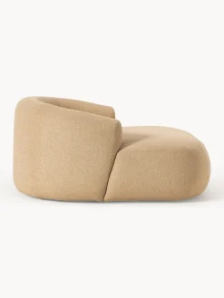 Sillón lounge grande en tejido bouclé Sofia