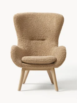 Sillón orejero de borreguillo Wing