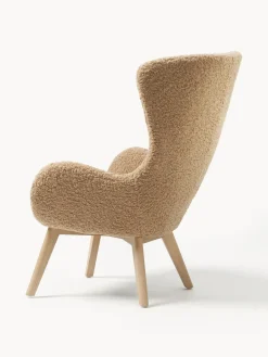 Sillón orejero de borreguillo Wing