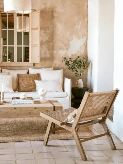 Sillón para exterior con apariencia de madera Palina