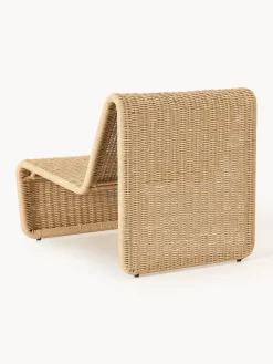 Sillón para exterior de mimbre Hank