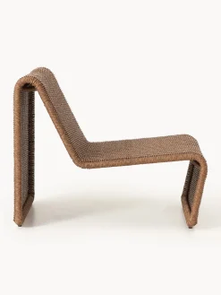 Sillón para exterior de mimbre Hank