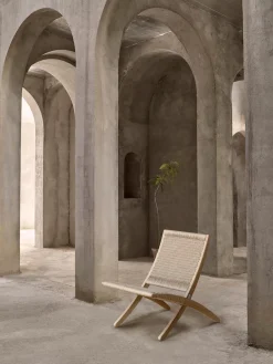 Sillón plegable con asiento y respaldo tejidos a mano MG501 Cuba