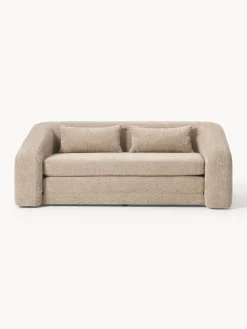 Sofá cama de borreguillo bouclé Eliot (2 plazas)