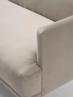 Sofá cama de terciopelo Fluente (3 plazas)