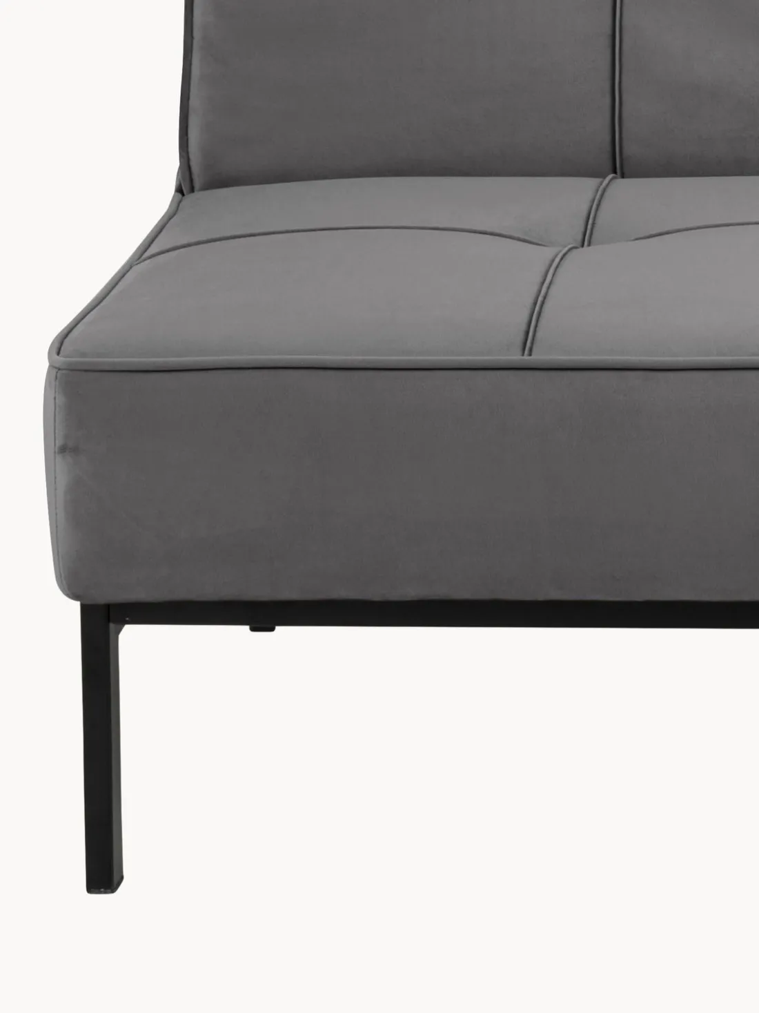 Sofá cama de terciopelo Perugia (3 plazas)