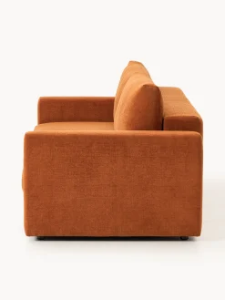 Sofá cama de terciopelo Tasha (3 plazas), con espacio de almacenamiento