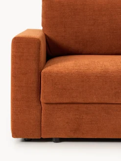 Sofá cama de terciopelo Tasha (3 plazas), con espacio de almacenamiento