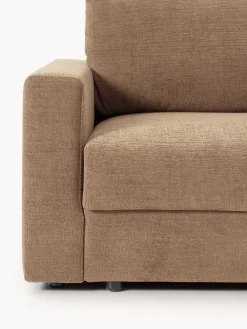 Sofá cama de terciopelo Tasha (3 plazas), con espacio de almacenamiento