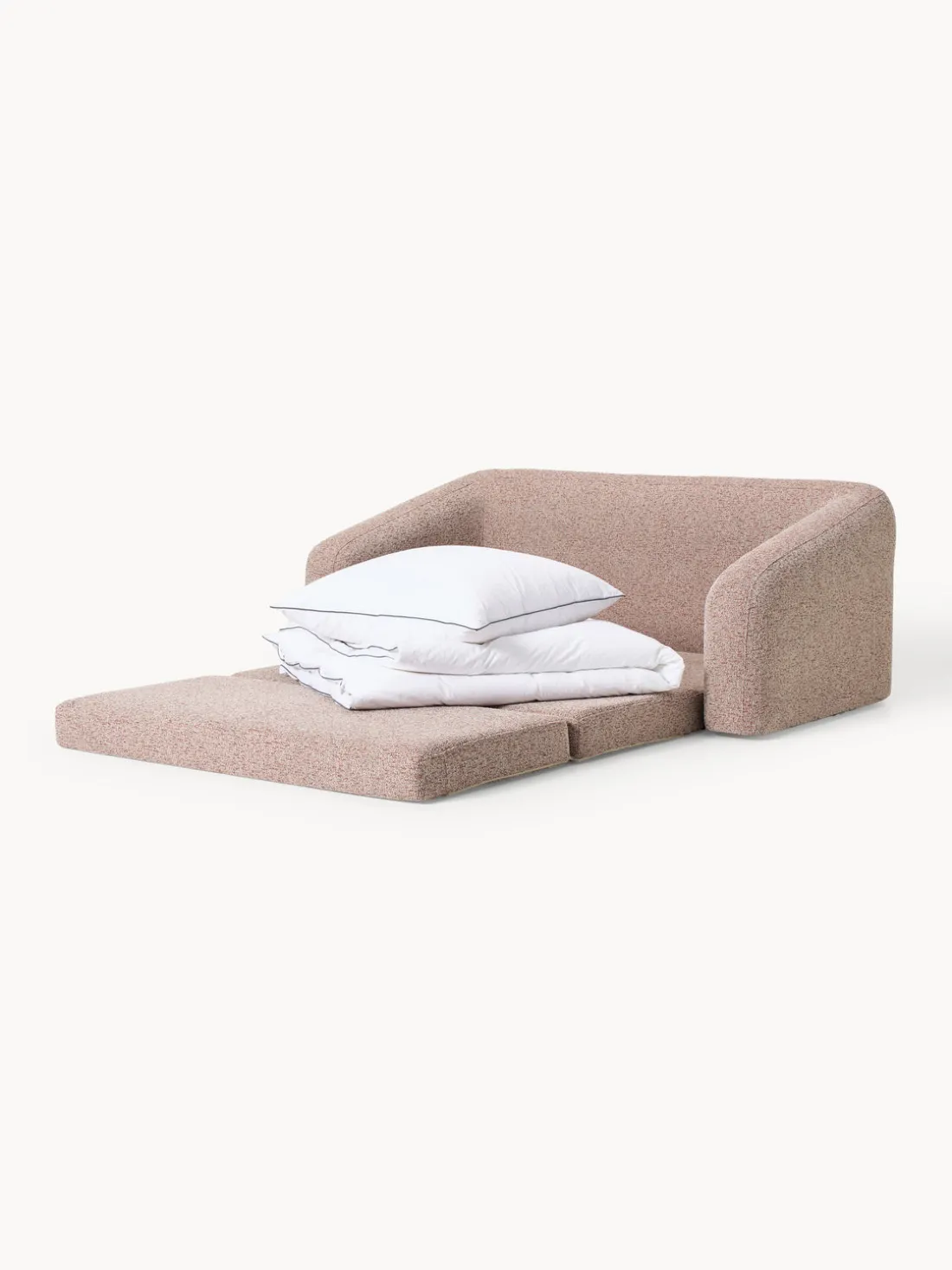 Sofá cama en tejido bouclé Eliot (2 plazas)
